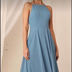 XS Slate Blue Maxi Dress.